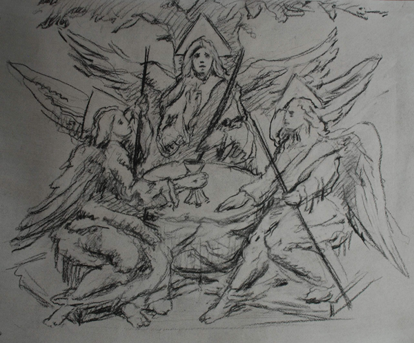 Sketch of Trinity after Andrei Rubilov by Cody Swanson